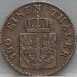 Alternative view of 2 Pfenninge 1852 (A) Pruisen