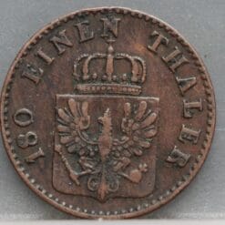 Alternative view of 2 Pfenninge 1860 (A) Pruisen