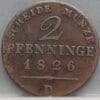 2 Pfenninge 1826 (D) Pruisen