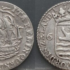 6 stuiver 1791 - scheepjesschelling 1791 Zeeland
