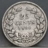 25 cent 1890 - kwartje 1890 Willem 3 - met punt - zeldzaam!