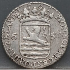 Alternative view of 6 stuiver 1791 - scheepjesschelling 1791 Zeeland