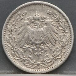 1/2 Mark 1905 (J) Duitse Rijk