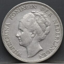 1 Gulden 1928 Wilhelmina - netjes!