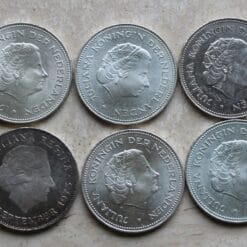 10 stuks zilveren tientje 1970 / 1973 - 10 gulden 1970 / 1973 Juliana