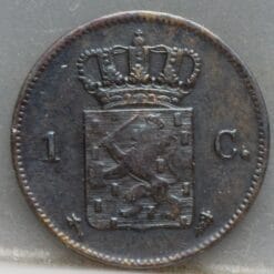 1 cent 1876 Willem 3 - netjes!