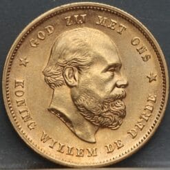 10 gulden 1876 - gouden tientje 1876 Willem 3 - mooi!