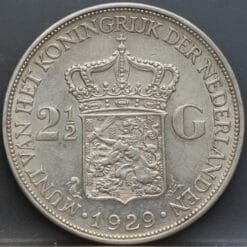 Alternative view of 2 1/2 gulden 1929 - 2 1/2 gulden 1929 Wilhelmina - erg mooi!