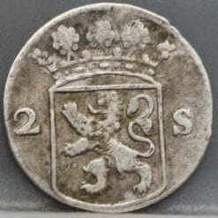 Alternative view of 2 stuiver 1755 Holland - dubbele wapenstuiver 1755 Holland